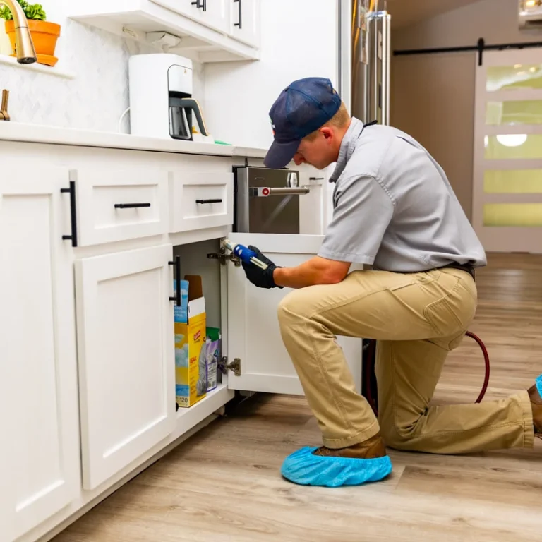 pest control technician indoor gel bait 3