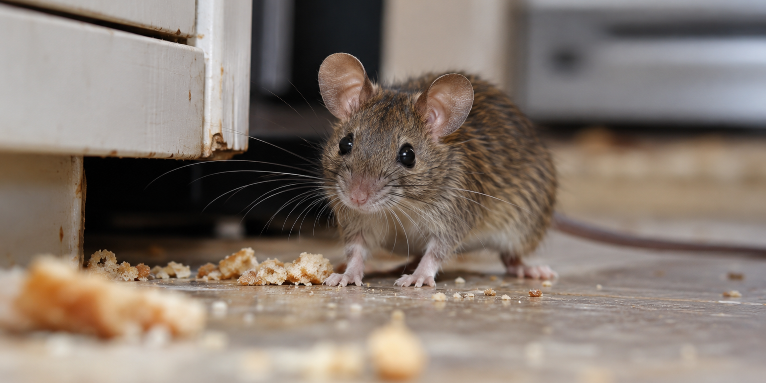 Curious Mouse Among Kitchen Crumbs (1)