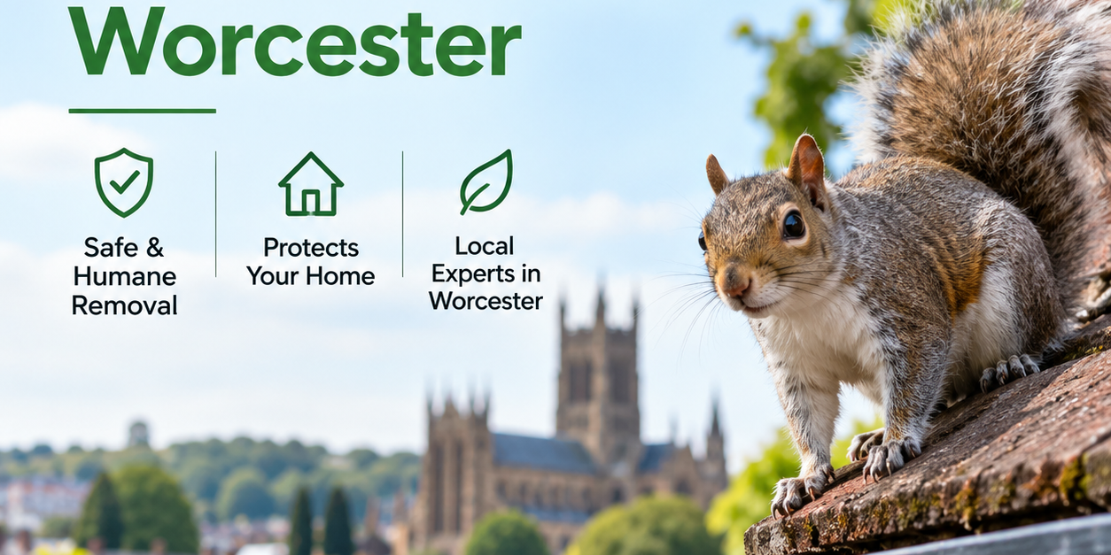 Squirrel Pest Control Worcester Banner